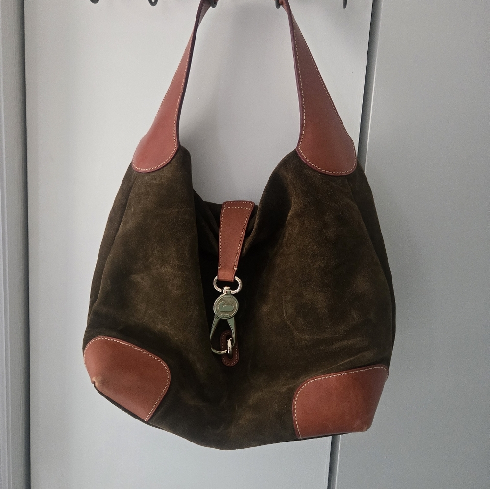Dooney & Bourke Brown and Tan Hobo Bag - Picture 10 of 11